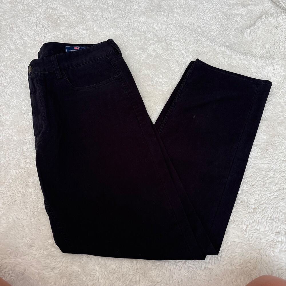 Vineyard Vines Men 5-Pocket Pants 34x30 Black Preppy Golf School Business Casual